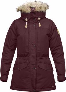 fjellreven singi down jakke dame - dark garnet