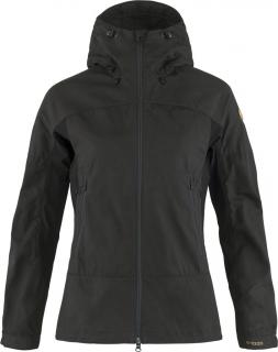 fjellreven abisko lite trekking jakke dame - dark grey - black