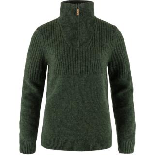 fjellreven Övik half zip knit dame - deep forest