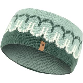 fjellreven Övik path knit headband - deep patina - misty green